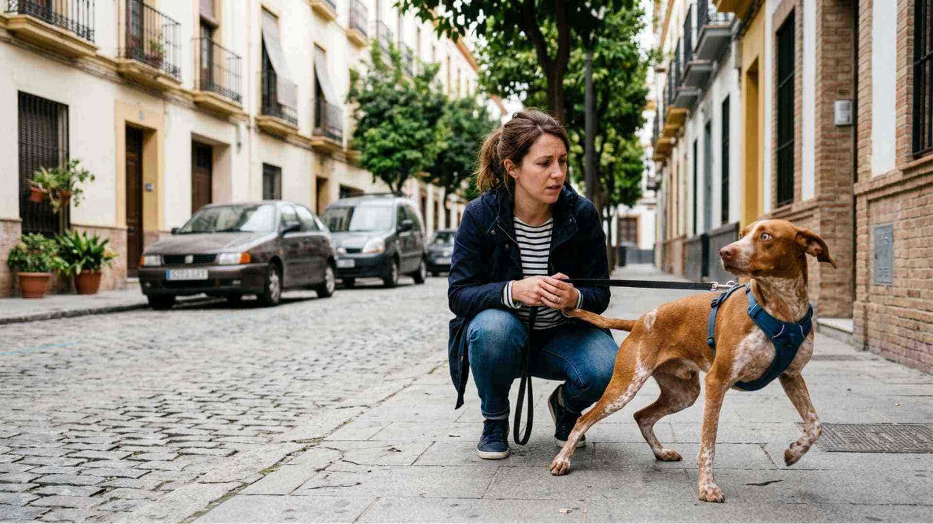 cara de perro asustado